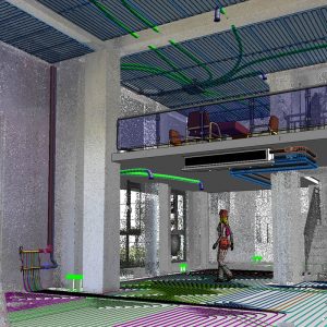 优筑“激光3D”超高精度【给排水】专业BIM设计